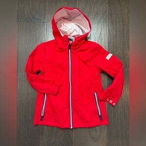 Hunter Kids Toddler 4T Bright Red Rain Water Resistant Jacket Adjustable Wrist